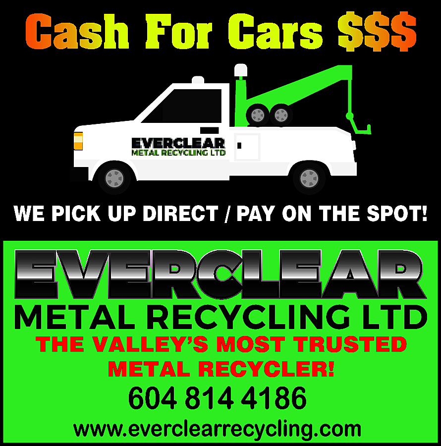 We pick up Direct /  We pick up Direct / Pay on the Spot Everclear Metal Recycling Ltd. The Valley